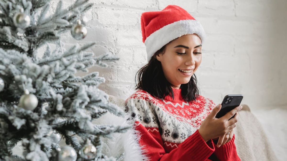 woman with smartphone