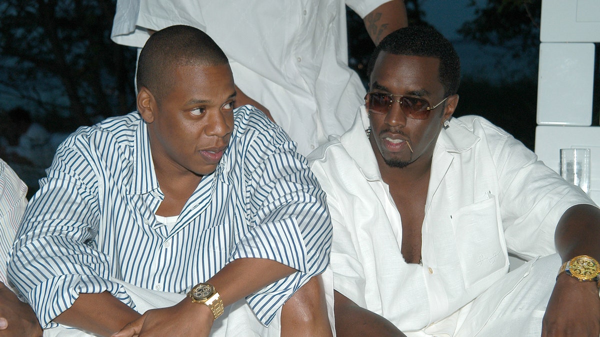 Jay-Z and P. Diddy at a White Party