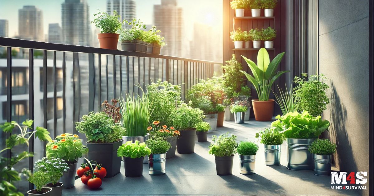 A food forest on a balcony