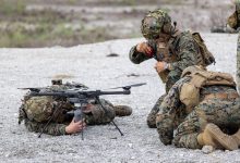 Lejeune Marines run first live munition drop from fielded drone