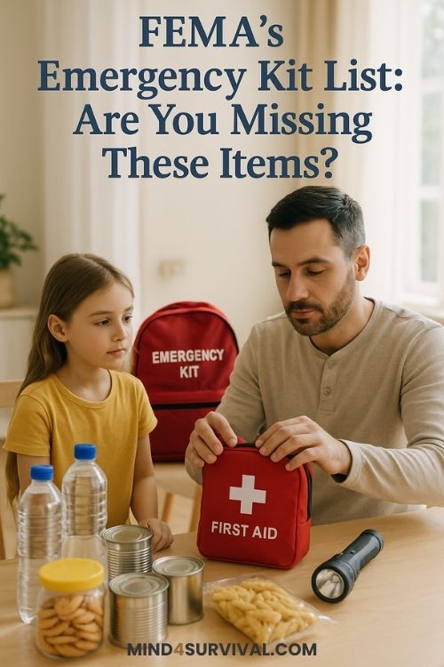 FEMA Emergency Supply List. Will You Be Ready?