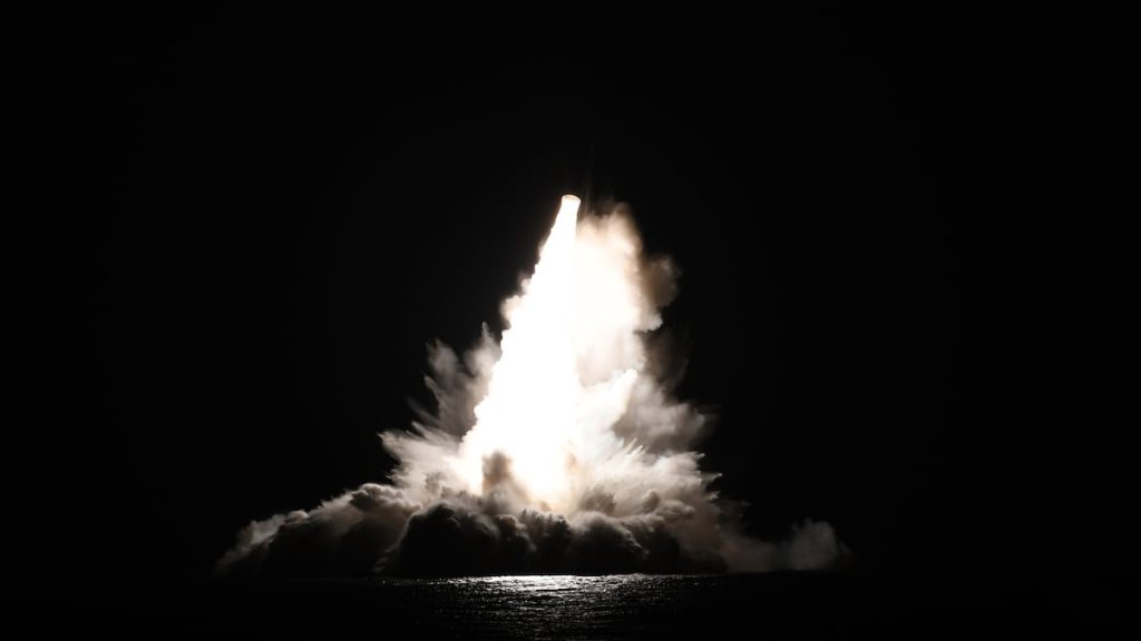 US Navy test-fires unarmed Trident nuclear-capable missiles US Navy test-fires unarmed Trident nuclear-capable missiles