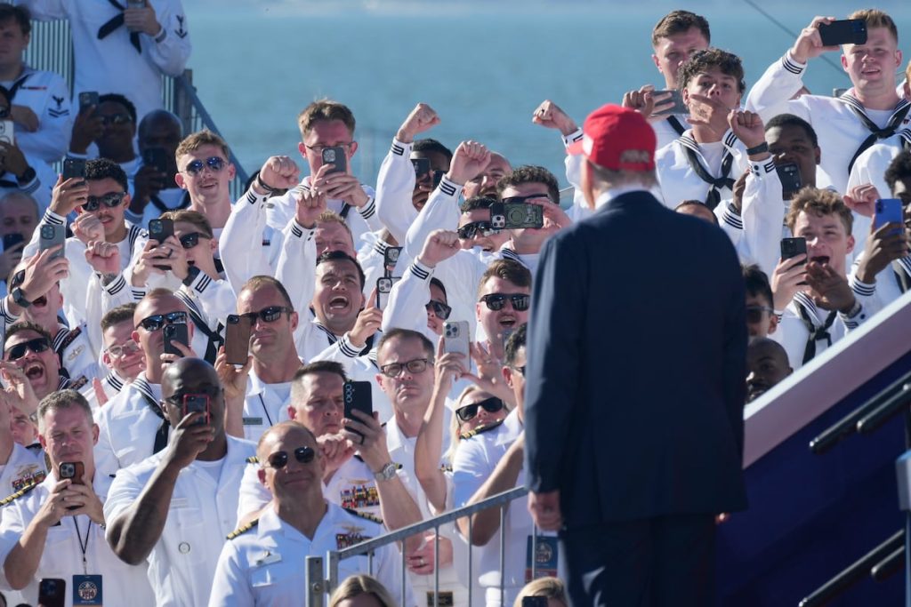 Trump celebrates Navy’s 250th anniversary at rally-like event Trump celebrates Navy’s 250th anniversary at rally-like event