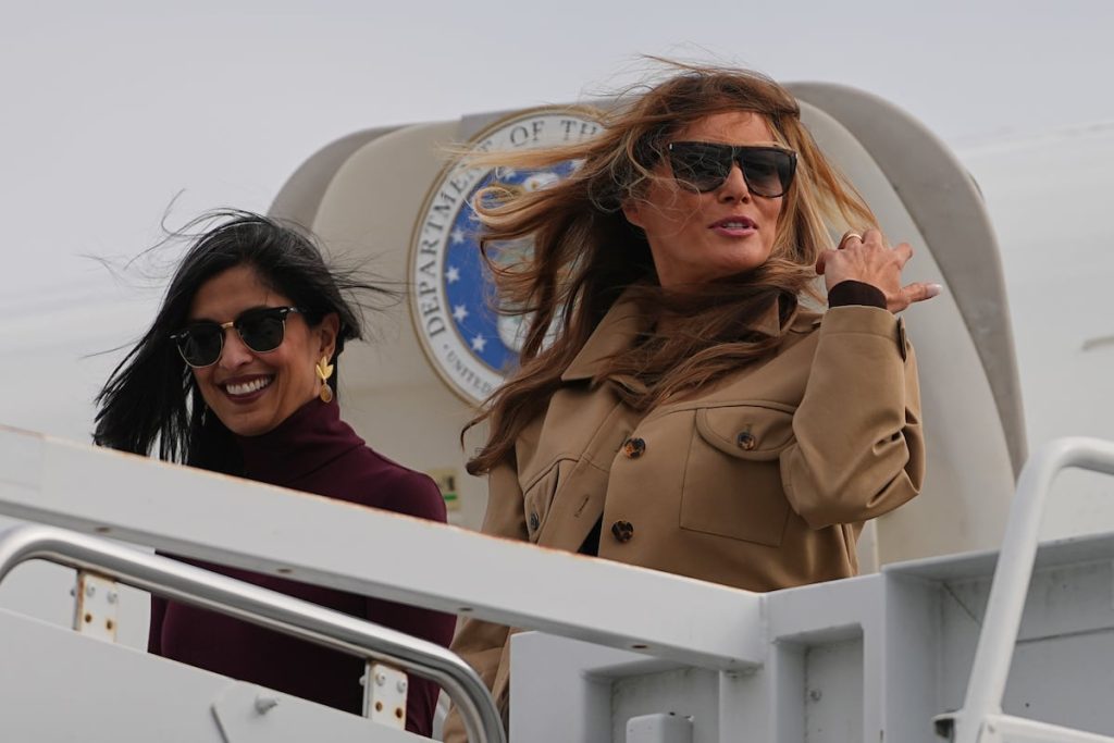 Melania Trump, Usha Vance visit military families in North Carolina