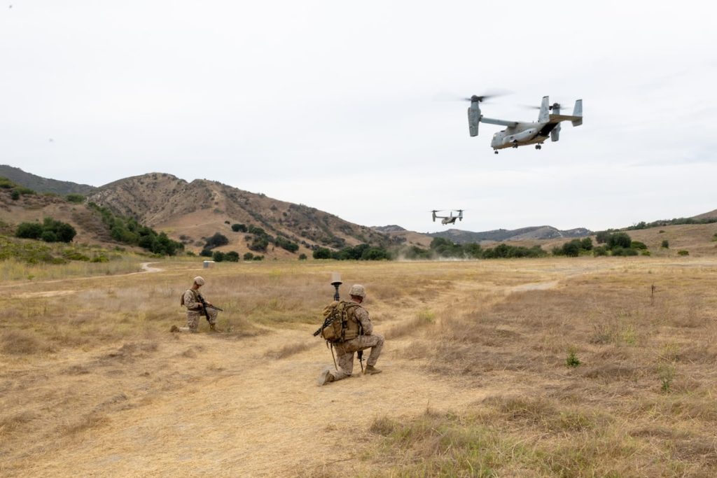 Marines seek Osprey-portable GPS landing system for austere airfields