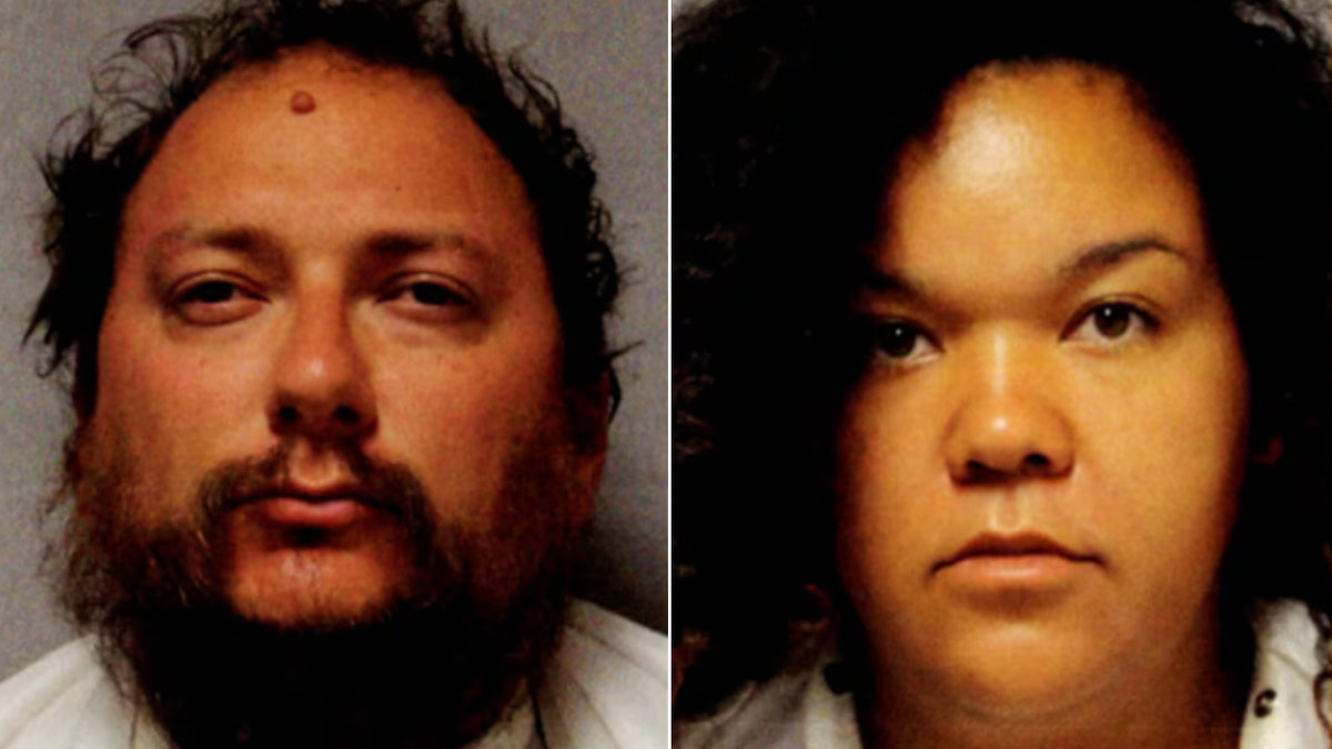 Mugshot of Richard Baptiste (L) and Anicia Woods (R)