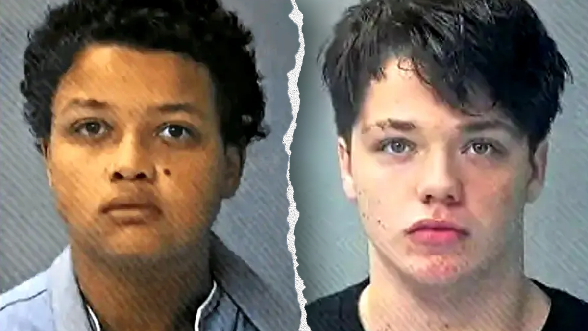 Mugshots of Kimahri Blevins, 14 (L) and Gabriel Williams, 16 (R)