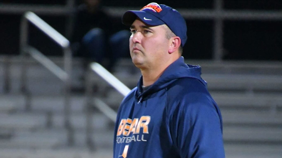 A photo of Virginia high school football coach Travis Turner