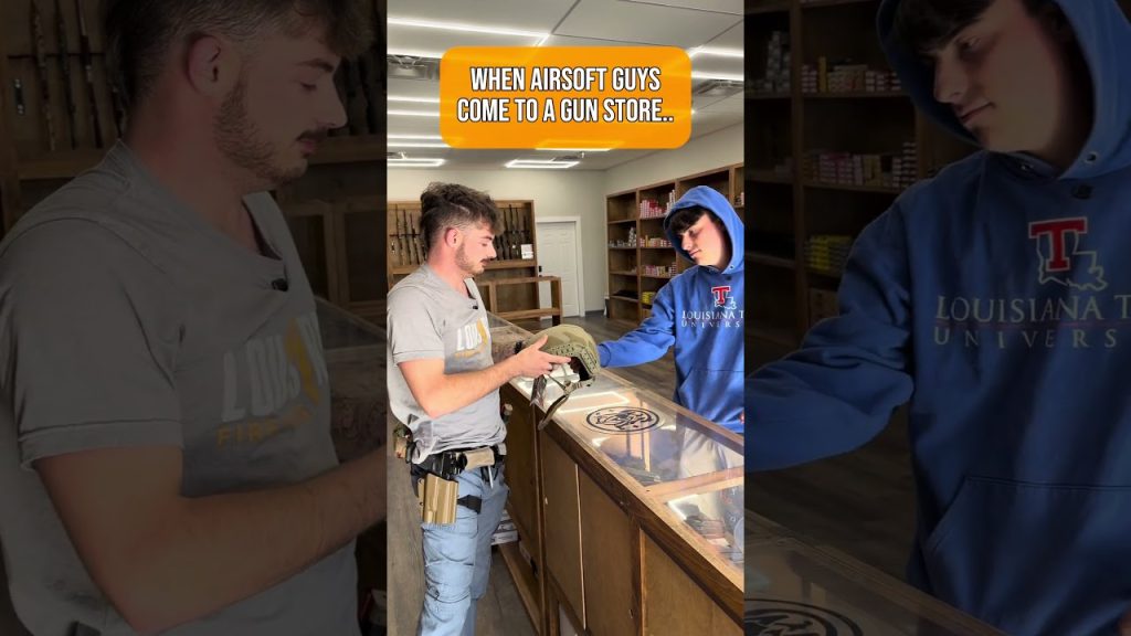 What happens when airsoft guys come in the store