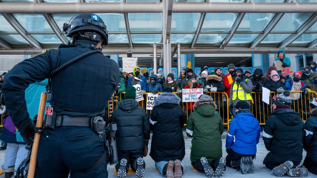 Anti-ICE agitators, including clergy, arrested at Minneapolis airport during protest in frigid weather Anti-ICE agitators, including clergy, arrested at Minneapolis airport during protest in frigid weather
