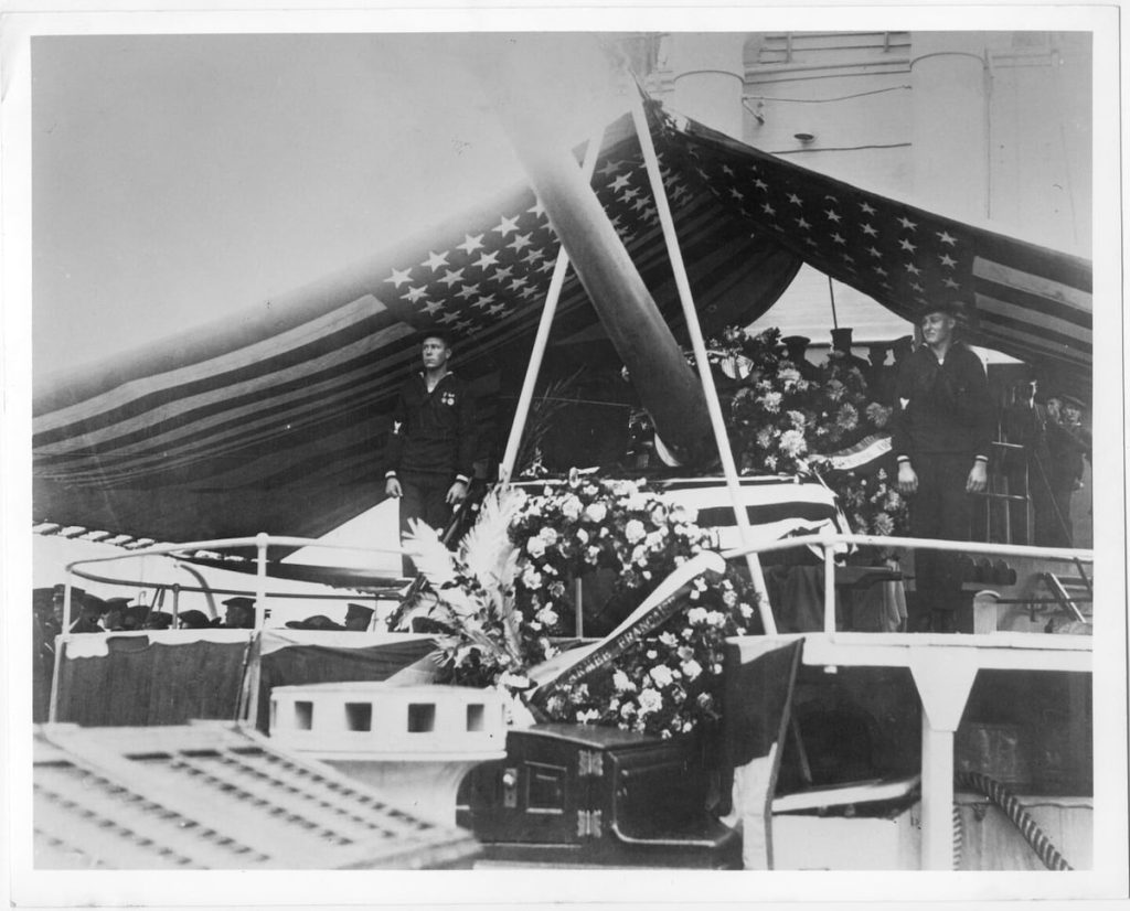 The storied ship that almost sank — with the Unknown Soldier on it The storied ship that almost sank — with the Unknown Soldier on it