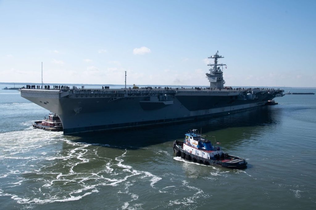 Newest Ford-class carrier USS John F. Kennedy heads to sea for testing Newest Ford-class carrier USS John F. Kennedy heads to sea for testing