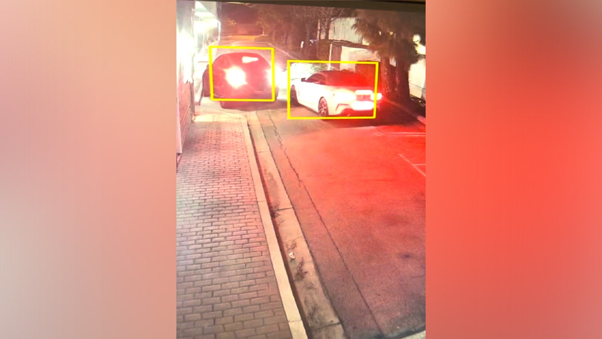 The suspects reportedly fled in two high-end cars