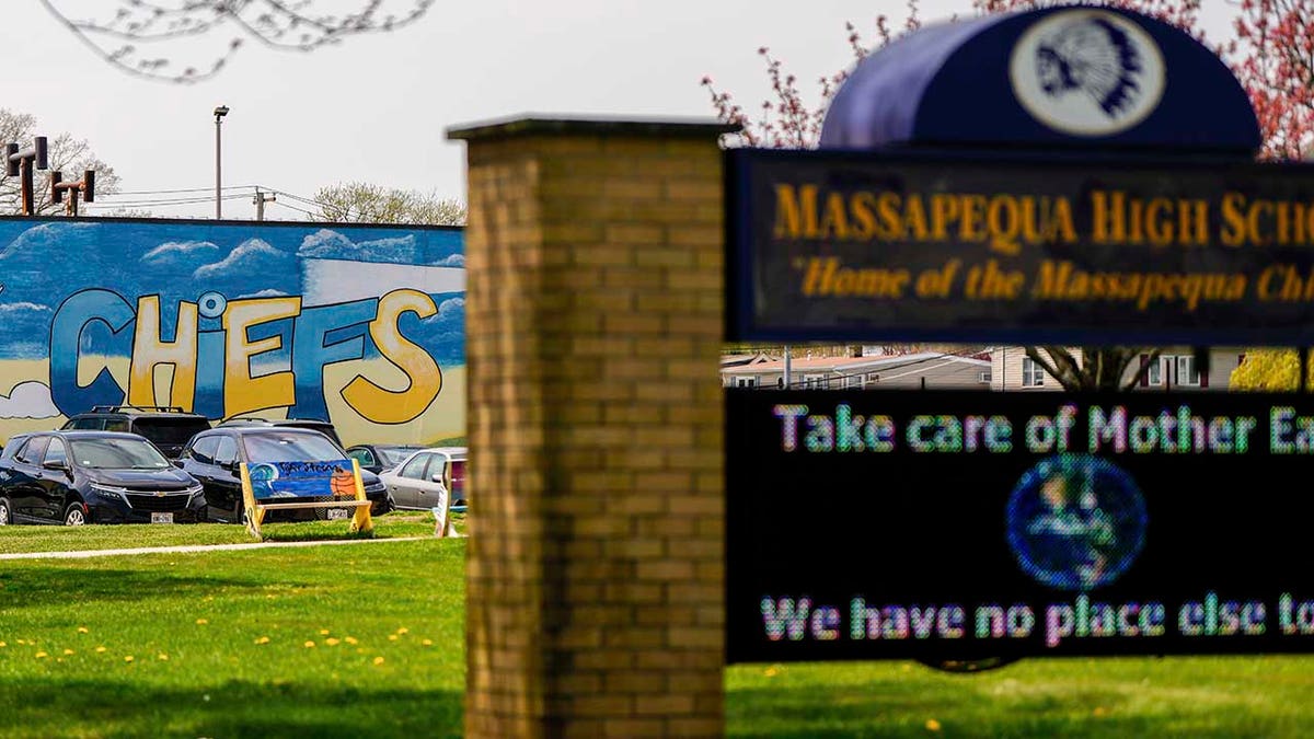 Massapequa High School sign