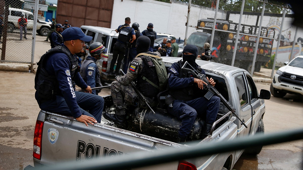 Venezuelan authorities after seizing the Tocoron prison system