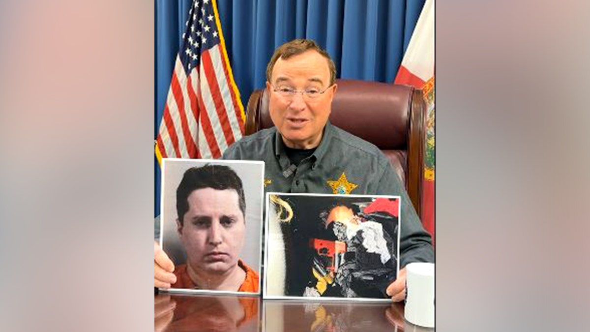 Sheriff Grady Judd providing details about Zaccarino's arrest