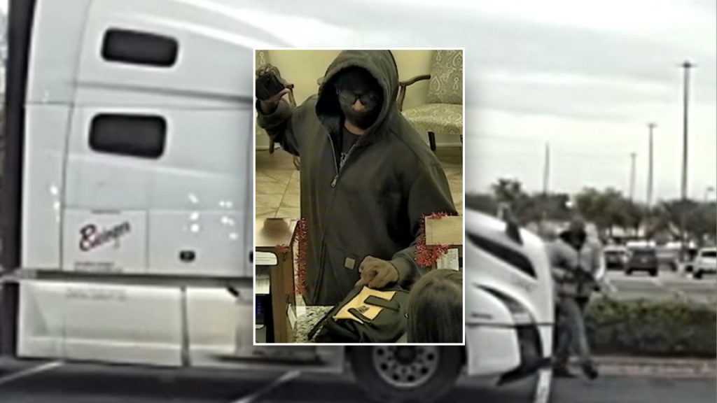 Repeat offender truck driver charged with bank robbery after claiming C-4 explosives, firing on officers: feds Repeat offender truck driver charged with bank robbery after claiming C-4 explosives, firing on officers: feds