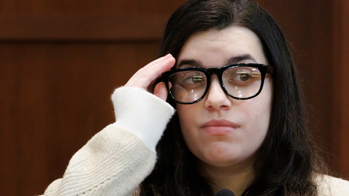 Juliana Peres Magalhães testifies in Brendan Banfield's trial in a Virginia courtroom