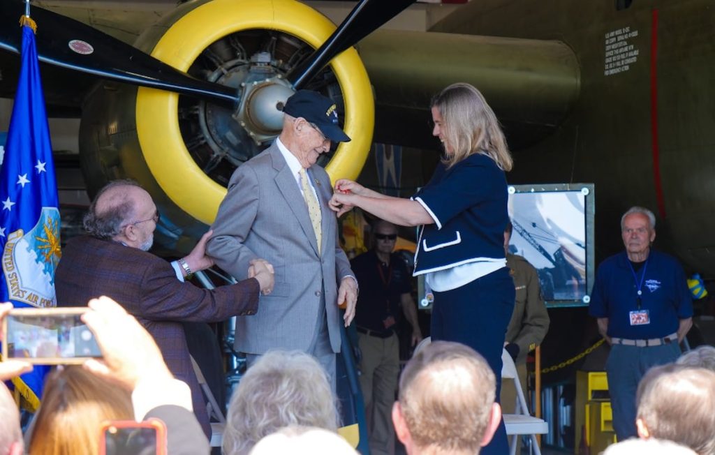 100-year-old B-17 turret gunner knighted by France 100-year-old B-17 turret gunner knighted by France