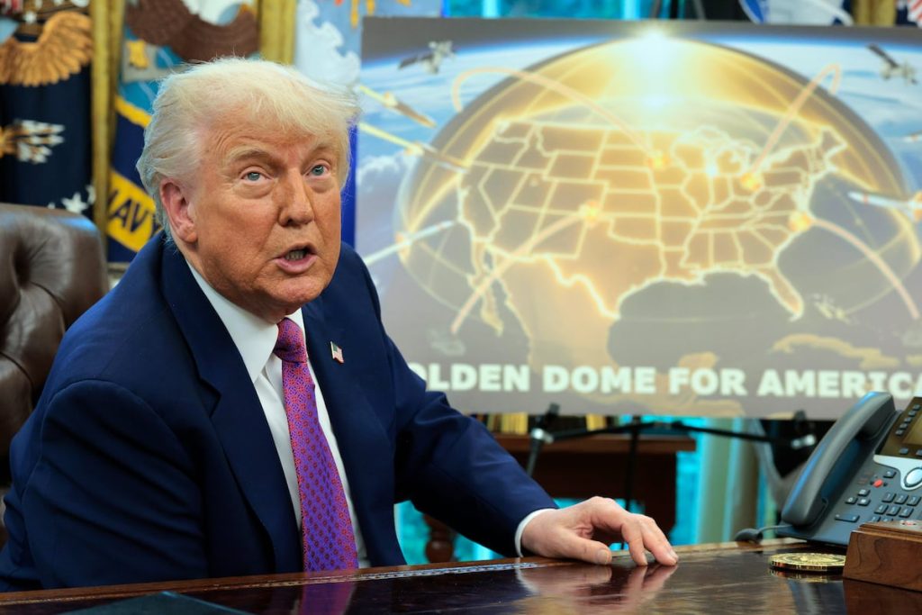 Trump’s Golden Dome missile shield estimated to cost .2 trillion