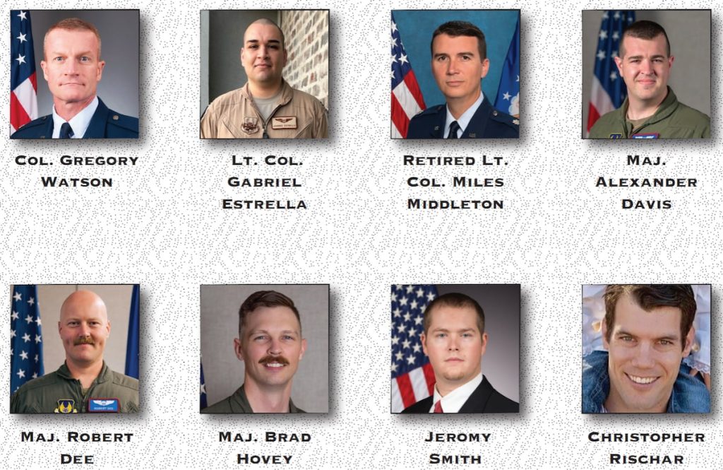 Air Force identifies 8 people killed in B-52 crash