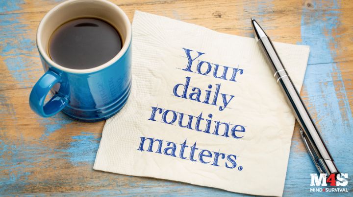 A paper with the words Daily Routine Matters