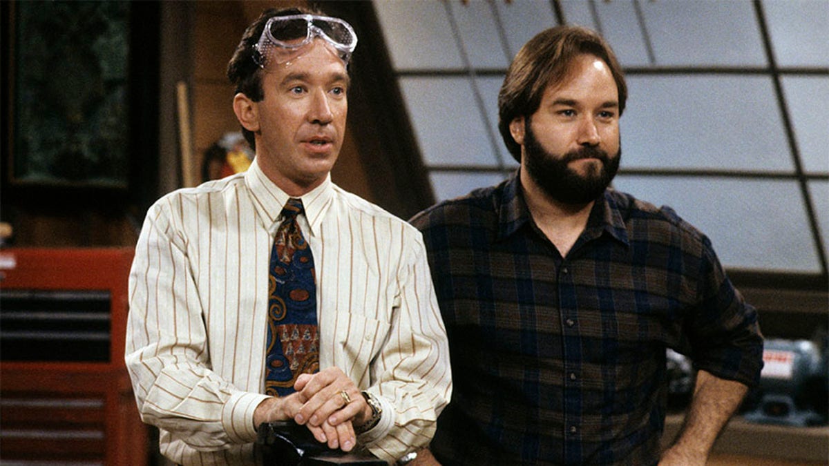 HOME IMPROVEMENT - "Satellite on a Hot Tim's Roof" - Airdate: October 8, 1991. (Photo by ABC Photo Archives/ABC via Getty Images)TIM ALLEN;RICHARD KARN