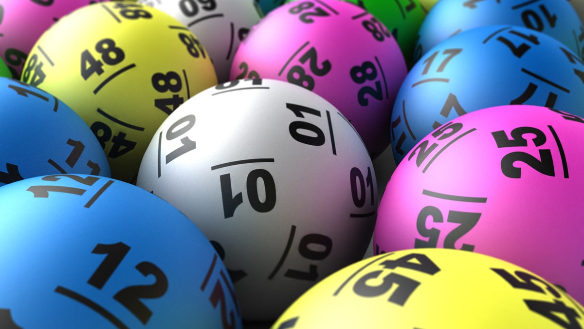 Colorful lottery balls