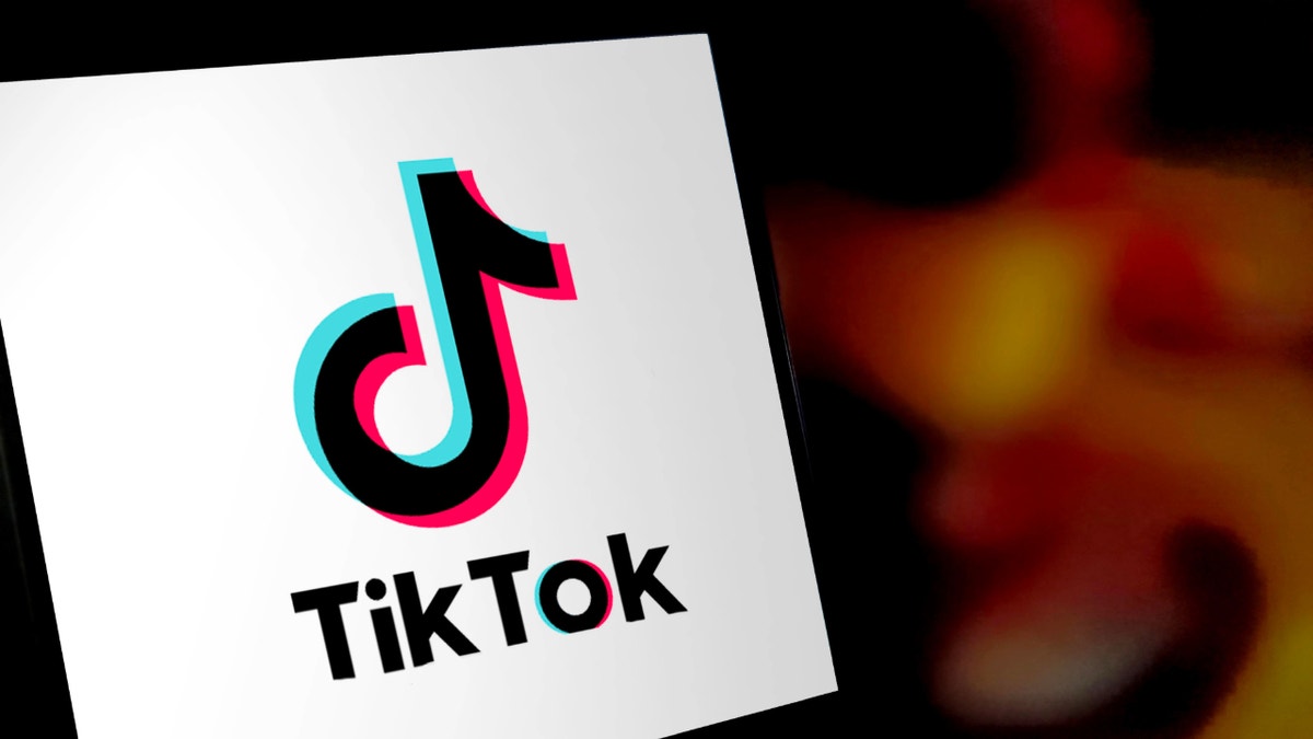 A TikTok logo on smartphone