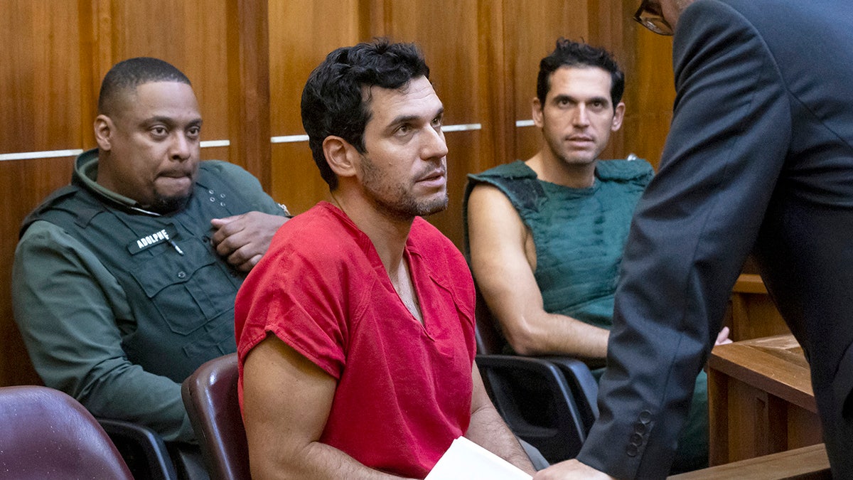 Alon Alexander and Oren Alexander appear in a Miami courtroom.