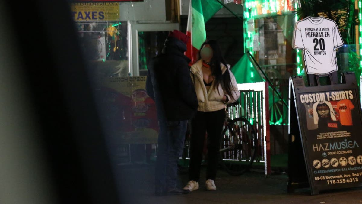 Alleged sex worker on Roosevelt Avenue in Queens