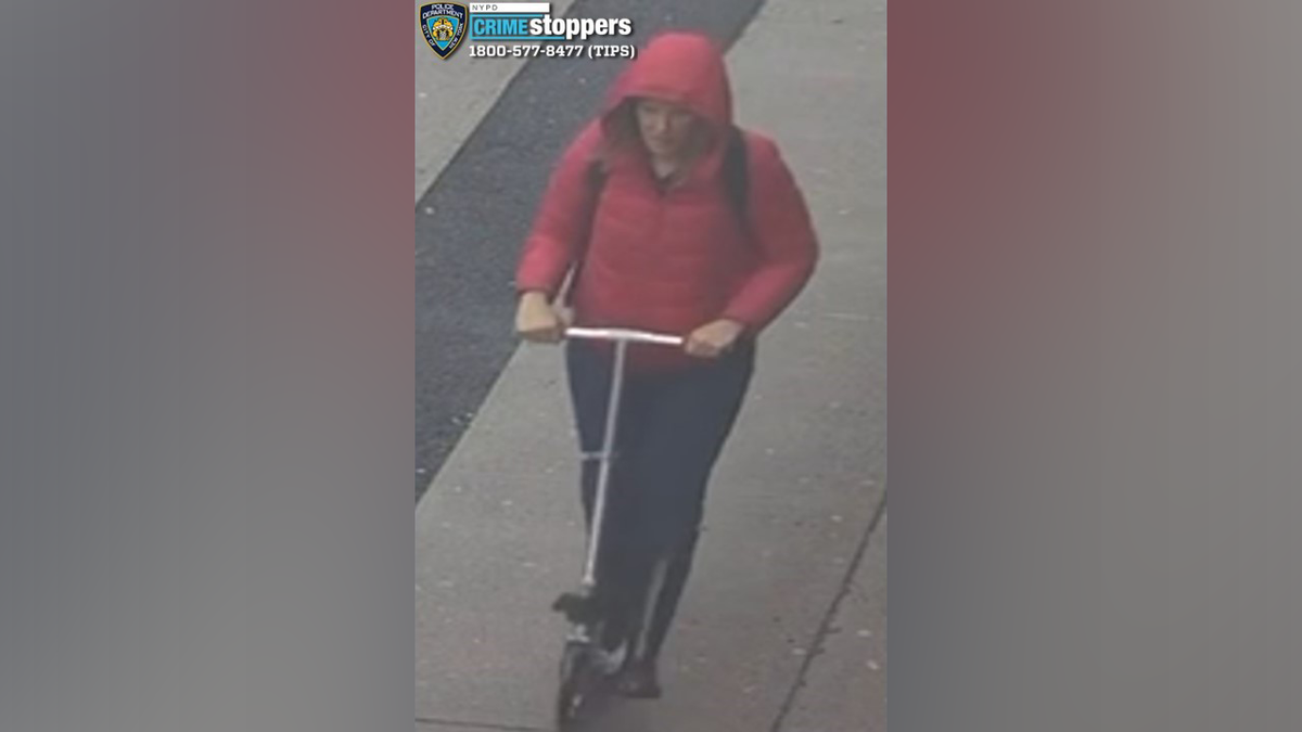 NYPD photo of woman on scooter