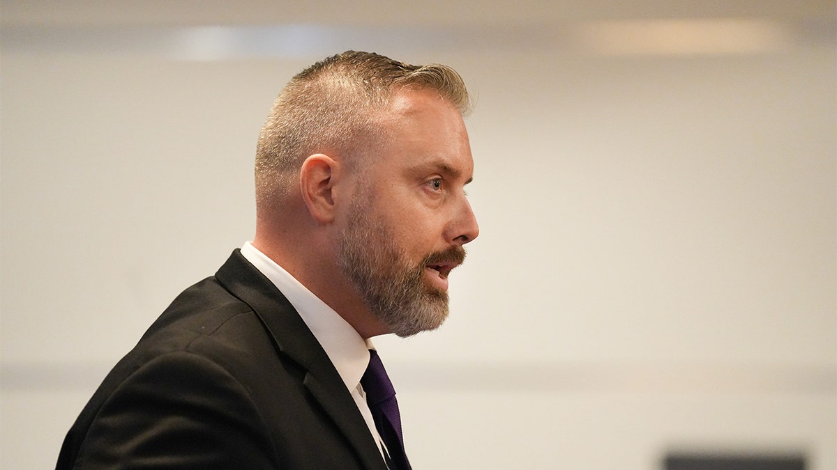 Shawn Stines' attorney Jeremy Bartley speaks in court