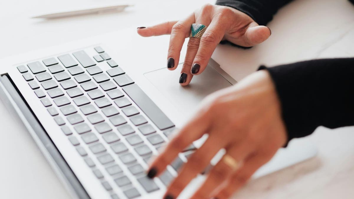 woman at keyboard