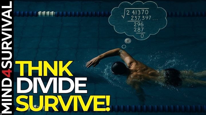 Swimmer using math visualization to mentally endure a long-distance swim