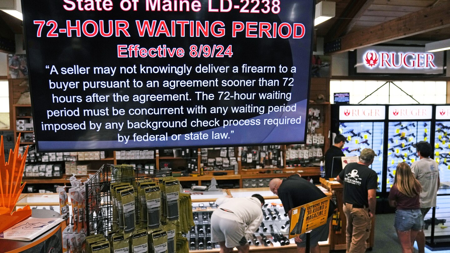 Judge pauses new Maine gun waiting period law enacted after Lewiston mass shooting