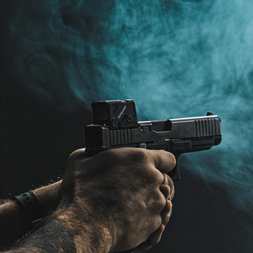 aimpoint red dot on glock coa