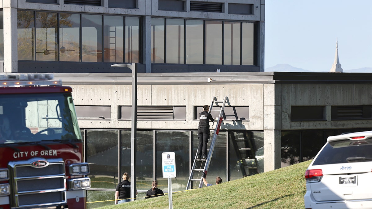 FBI searching for evidence in connection to the murder of Charlie Kirk.