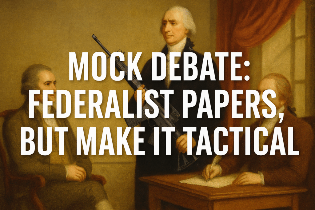 Tactical debate, 18th-century style.