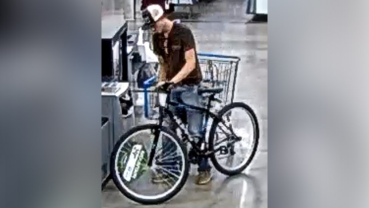Caden Speight seen purchasing a bicycle