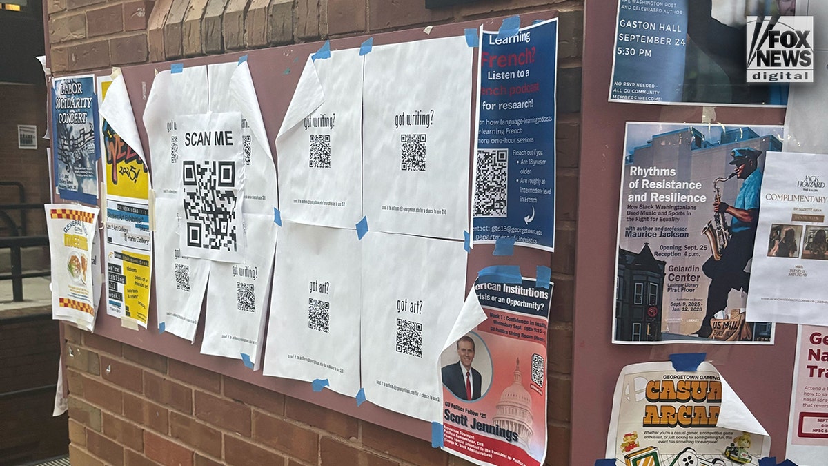 A Georgetown University flyer