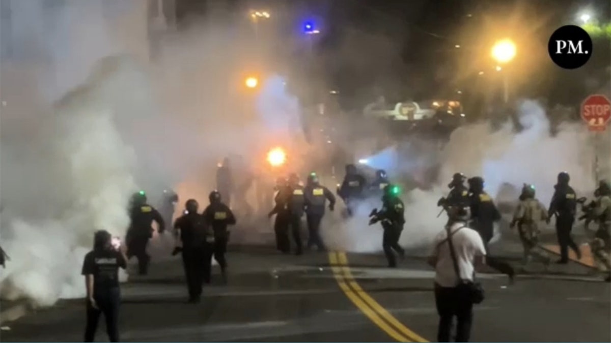 Protest against ICE in Portland