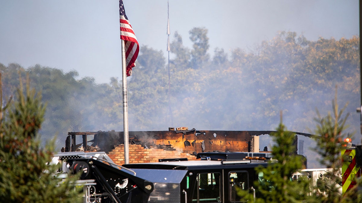 Smoke rising from Michigan church after attack