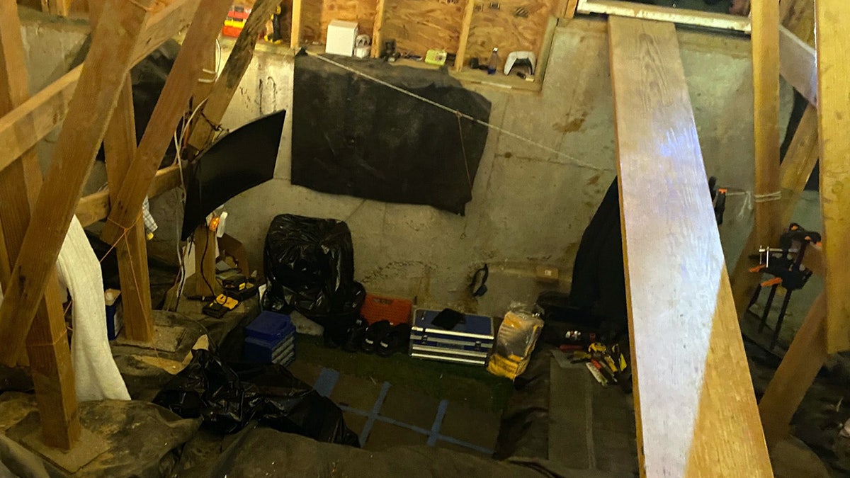 TV in Oregon crawl space