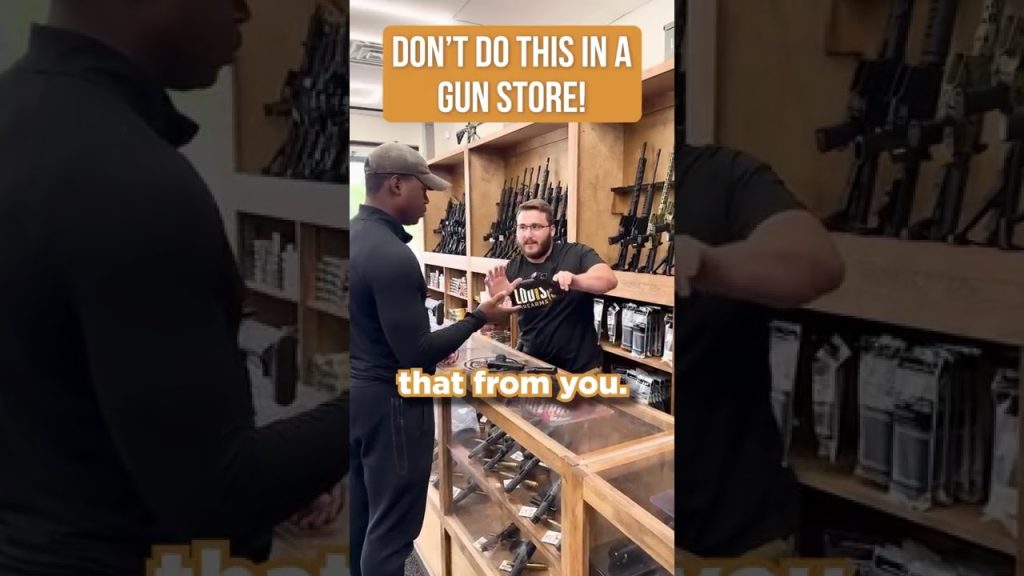 How not to walk in a #gunstore