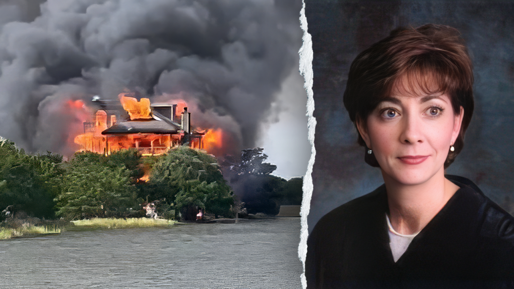 Judge’s waterfront mansion burns in possible arson as first responders use kayaks for dramatic rescue