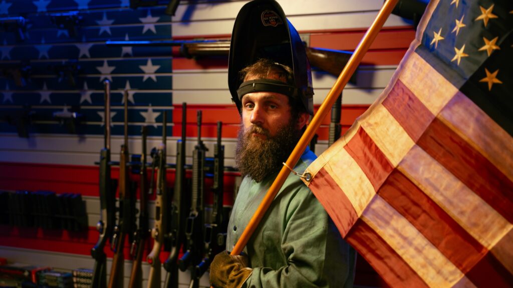 Patriot Wall: Hold Up Displays’ New American Flag Gun Wall System