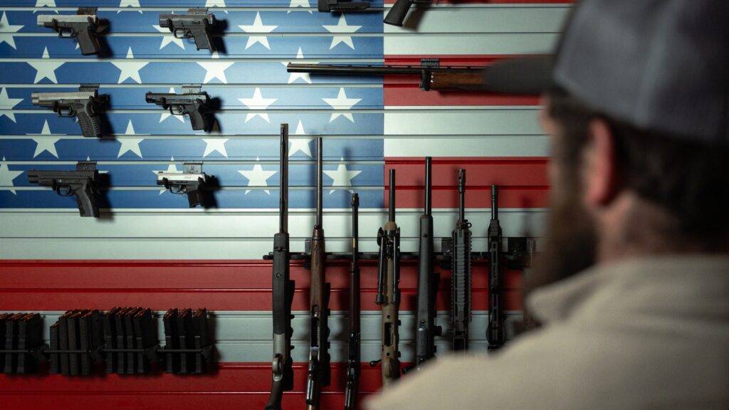Patriot Wall: Hold Up Displays’ New American Flag Gun Wall System