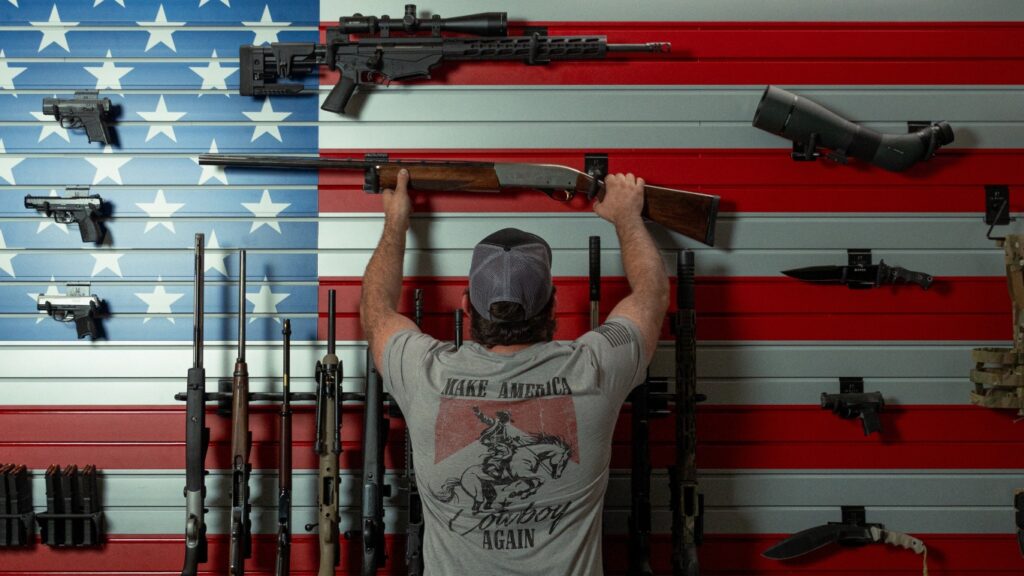 Patriot Wall: Hold Up Displays’ New American Flag Gun Wall System