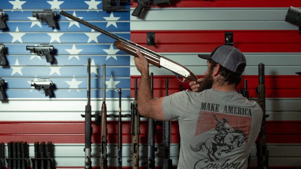 Patriot Wall: Hold Up Displays’ New American Flag Gun Wall System